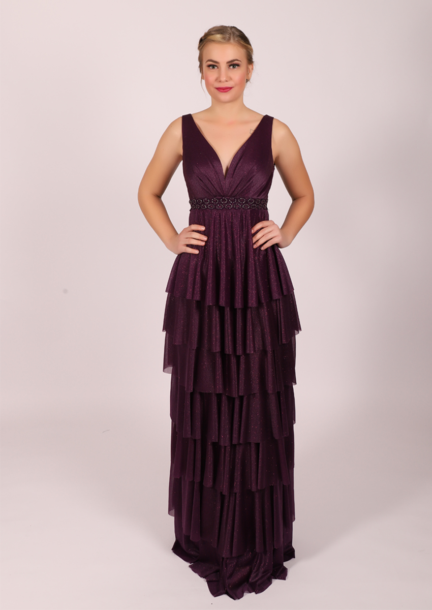 Robe à paillette flamenco - violet