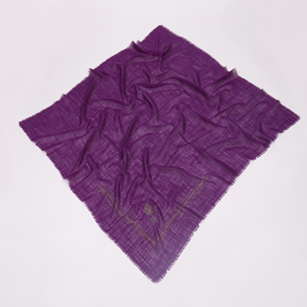 Foulard carré à strass - violet