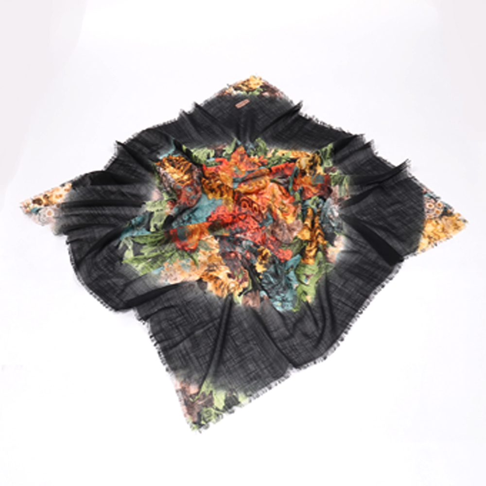 Foulard carré - multicolore noir