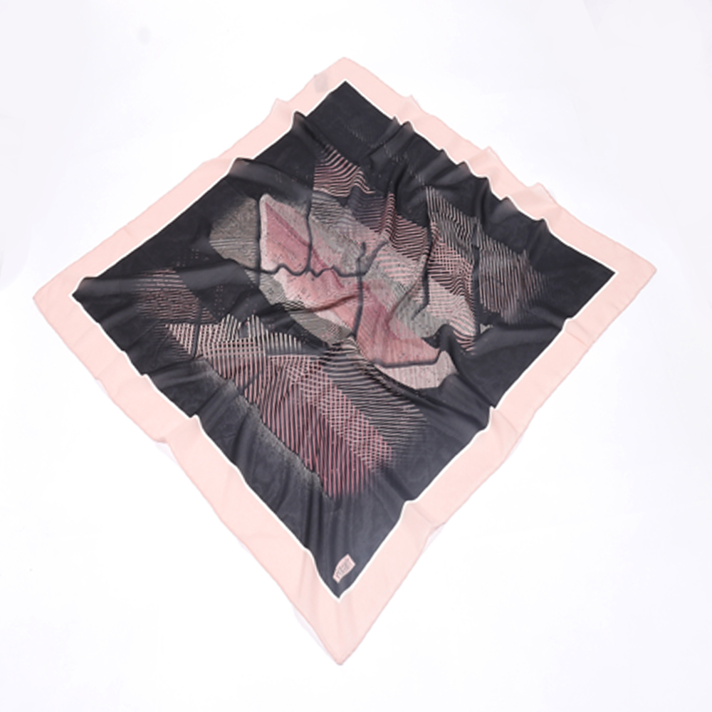 Foulard imprimé Piramit - rose pâle/noir