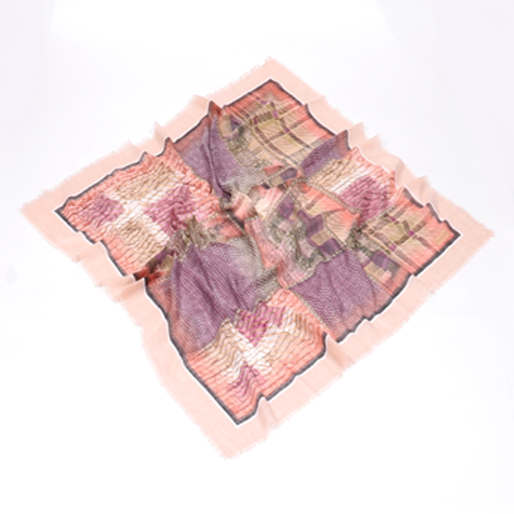 Foulard carré - multicolore rose pâle