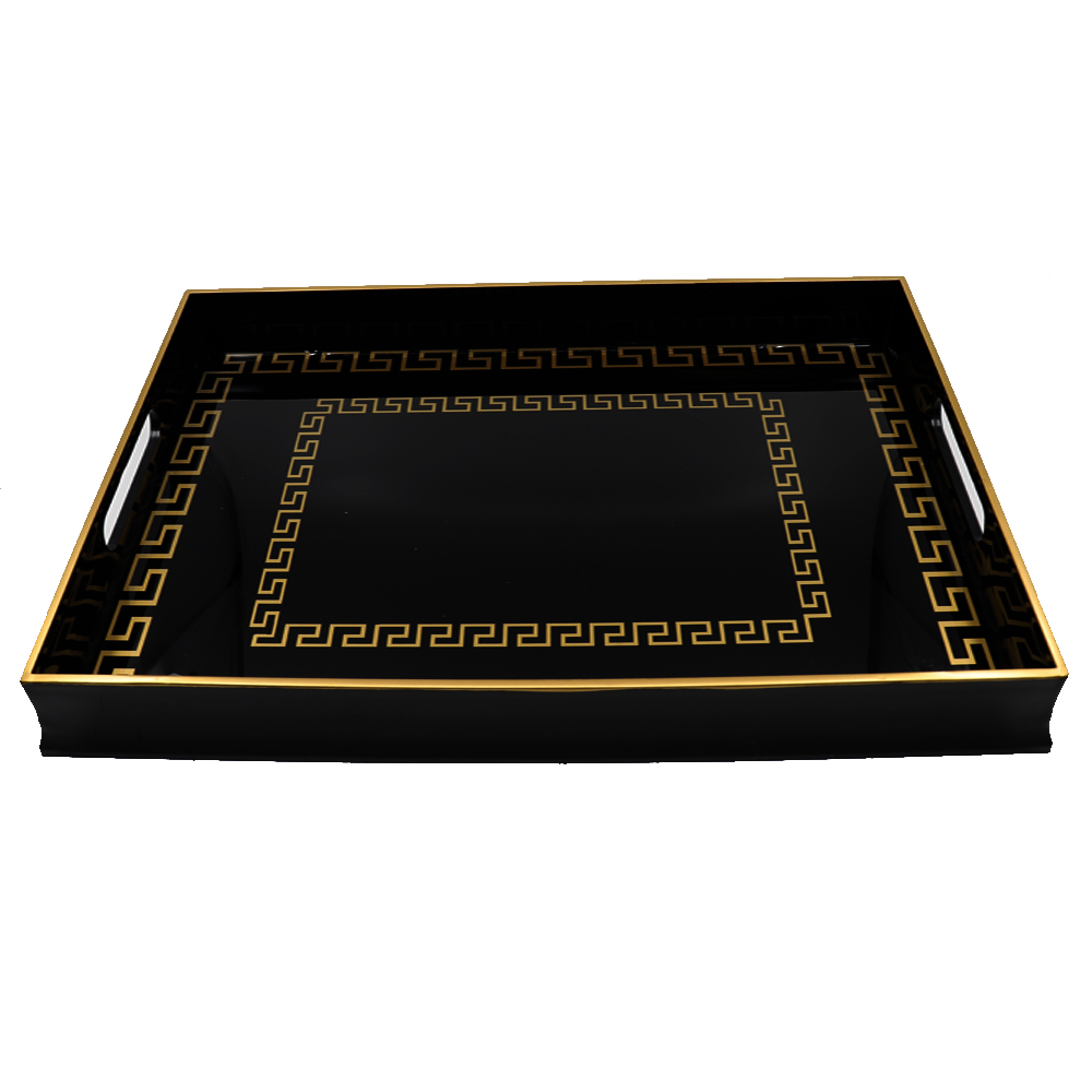 Plateau décoratif Versace noir/doré