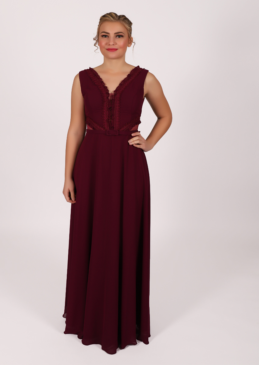 Robe longue sans manches Dans - violet