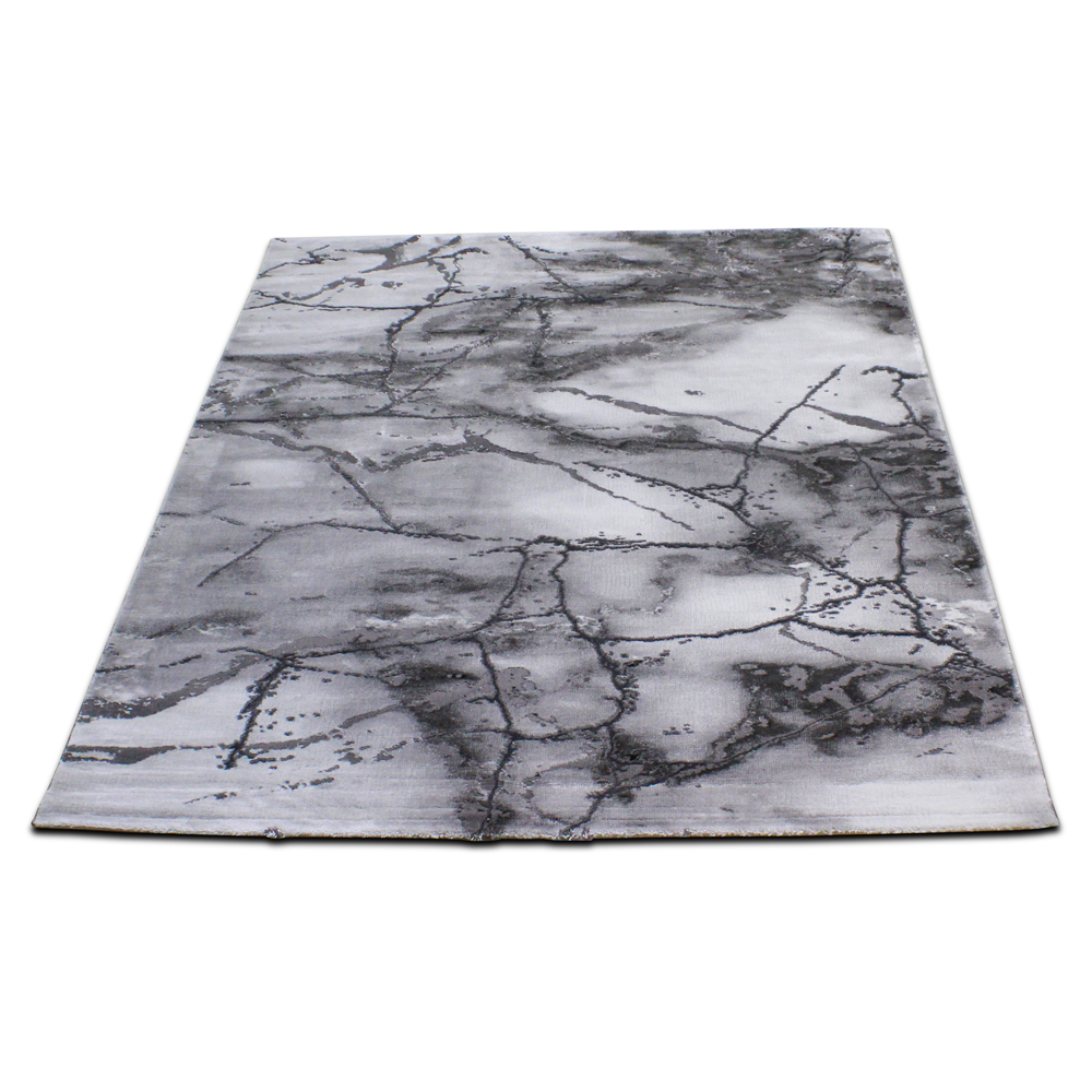 Tapis Merinos série Craft 23270 gris marbré 80x150cm