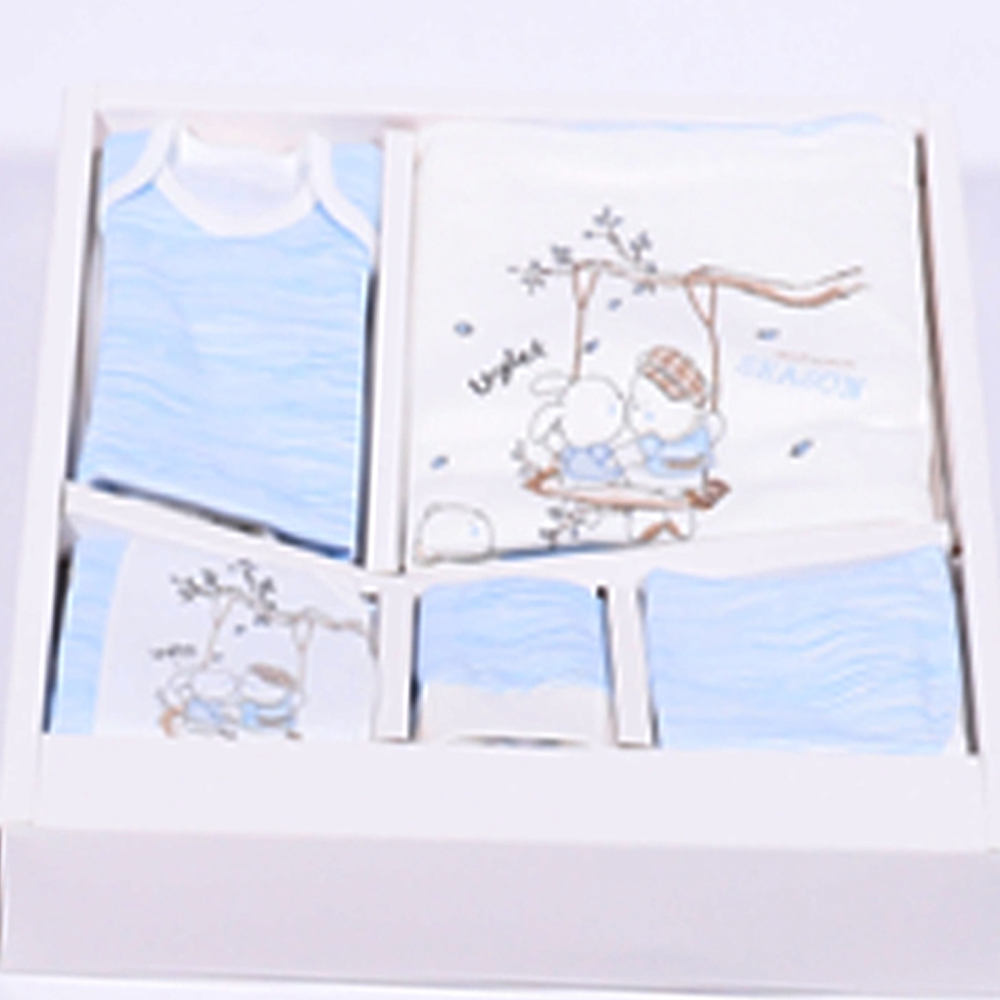 Leylek coffret bébé cadeau 10 pièces garçon - bleu