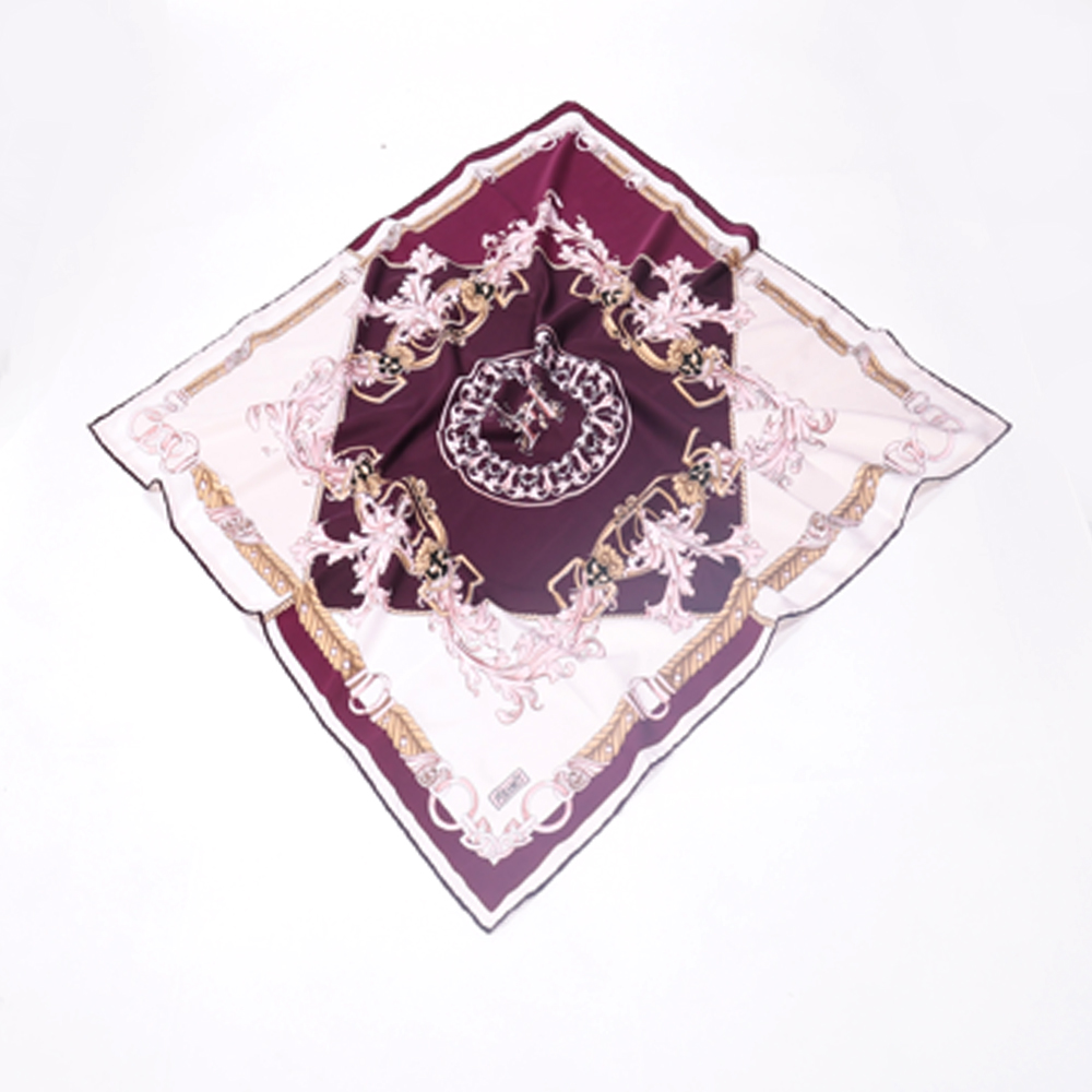 Foulard imprimé Piramit - bordeaux/rose pâle