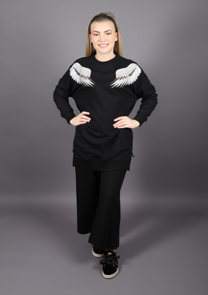 Pull aile d'ange Soul - noir