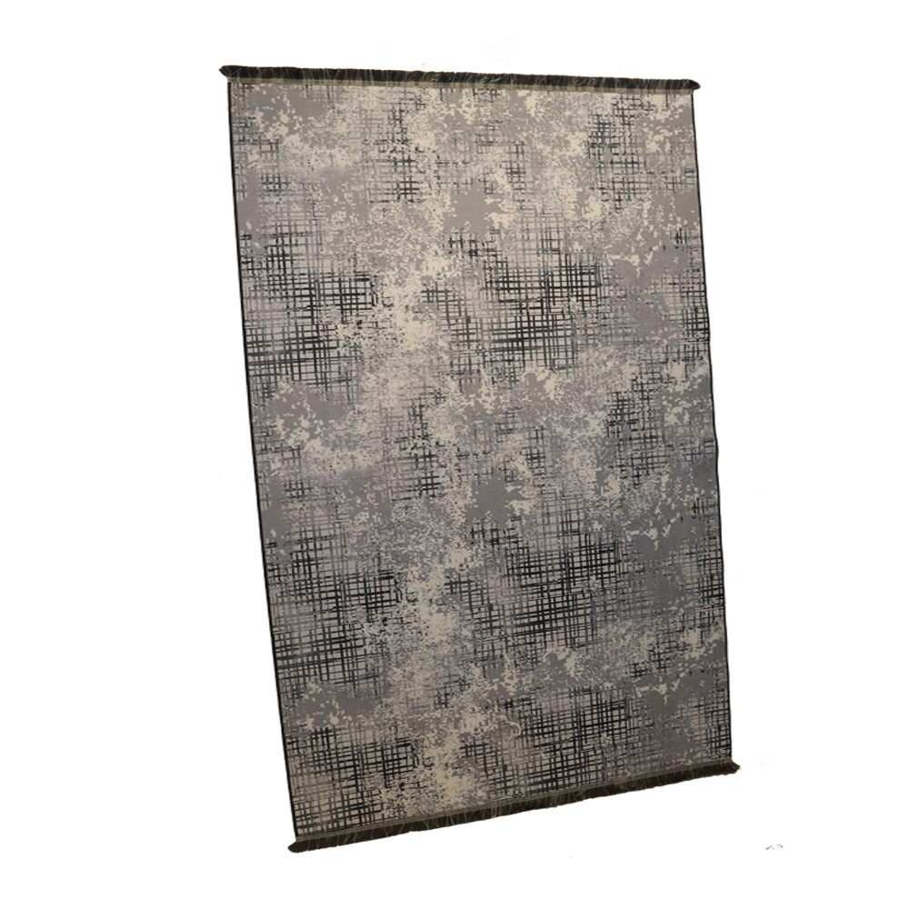 Tapis 80X300cm Rixos lavable antidérapant gris X-0068