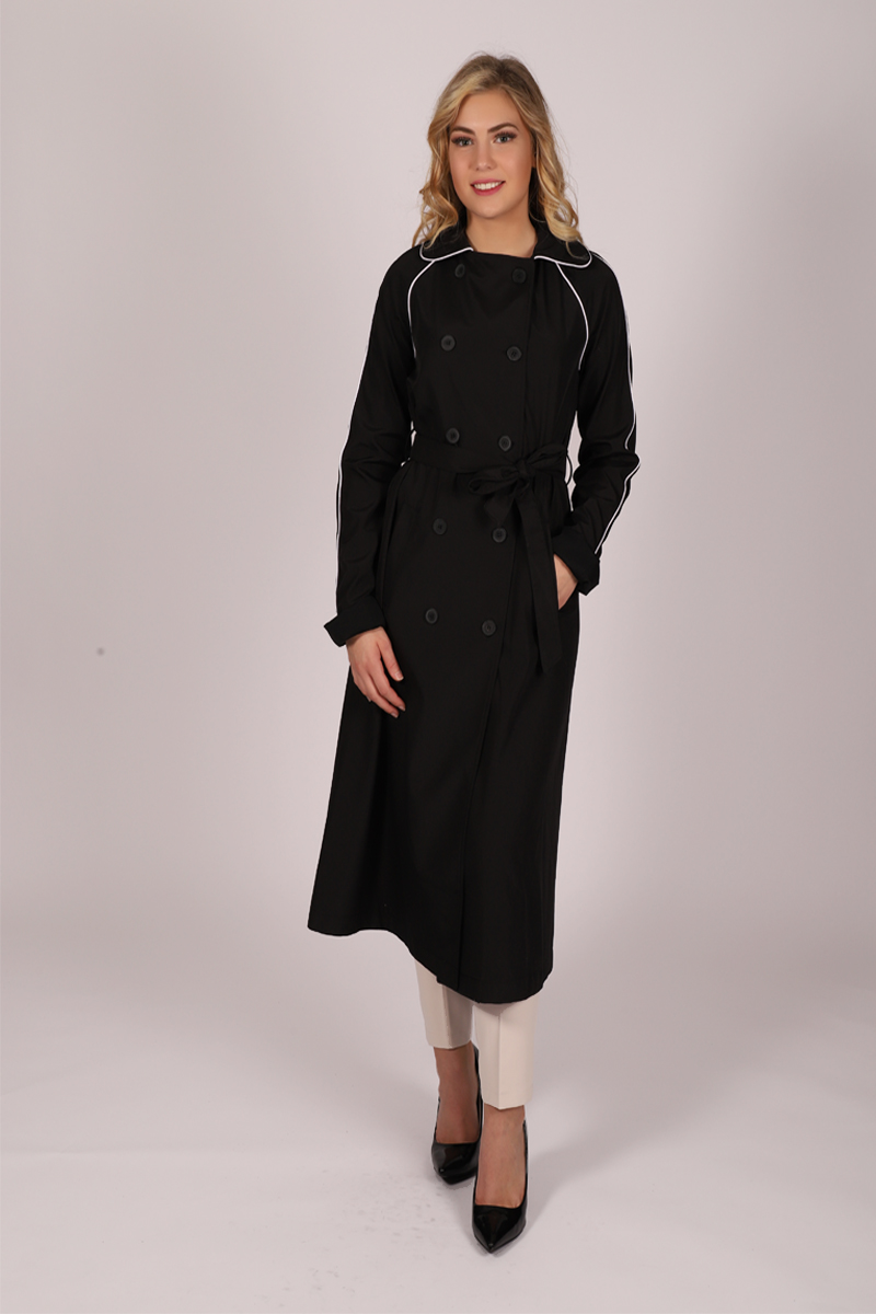 Manteau simple Puane - noir