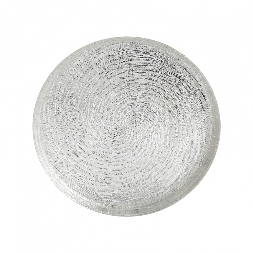 Karaca Wilma Plateau Argent 32 cm