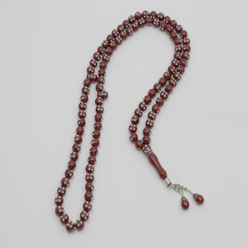Tasbih - Lot de 10 perles de prières 99 pièces - marron