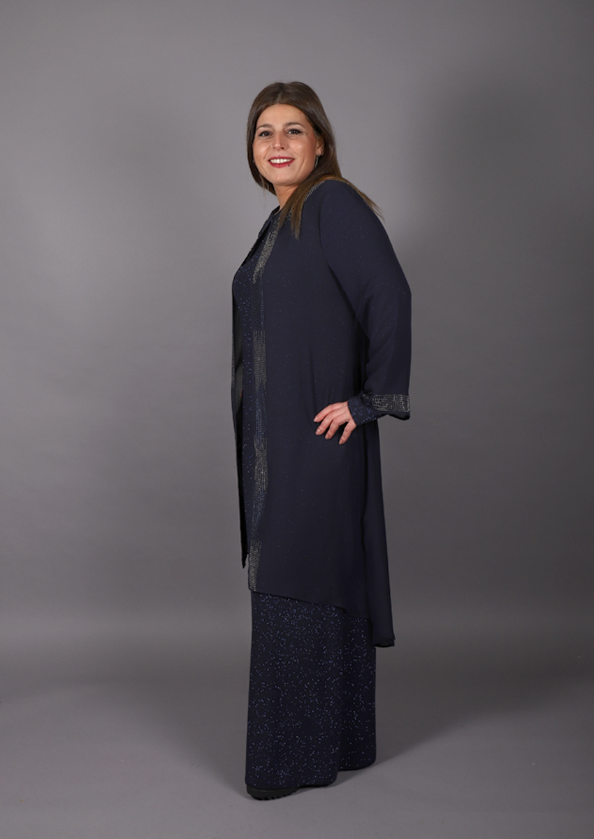 Ensemble à paillette Berre - bleu marine