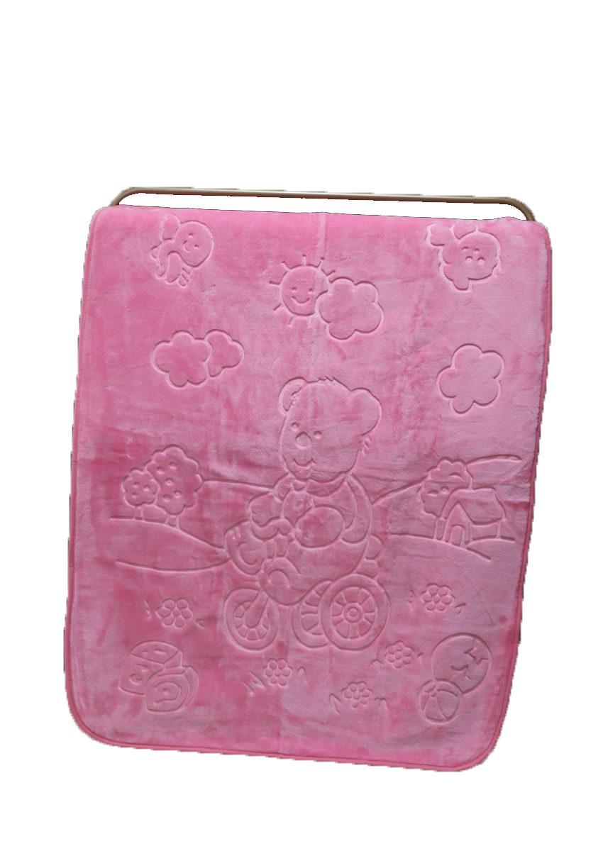 İpekçe Home Couverture pour bébé Embos pufi - rose