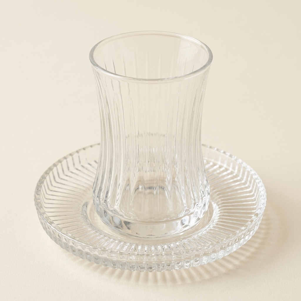 Service de Verres à Thé avec Soucoupes 12 Pièces - Bavary Collection