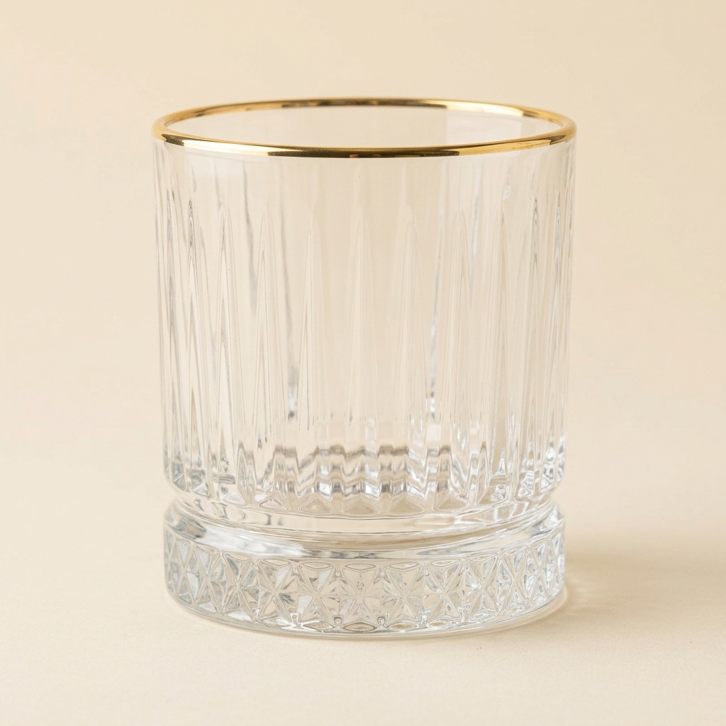 Lot de 6 Verres à Eau Elisa Golden 240 ml - Almina