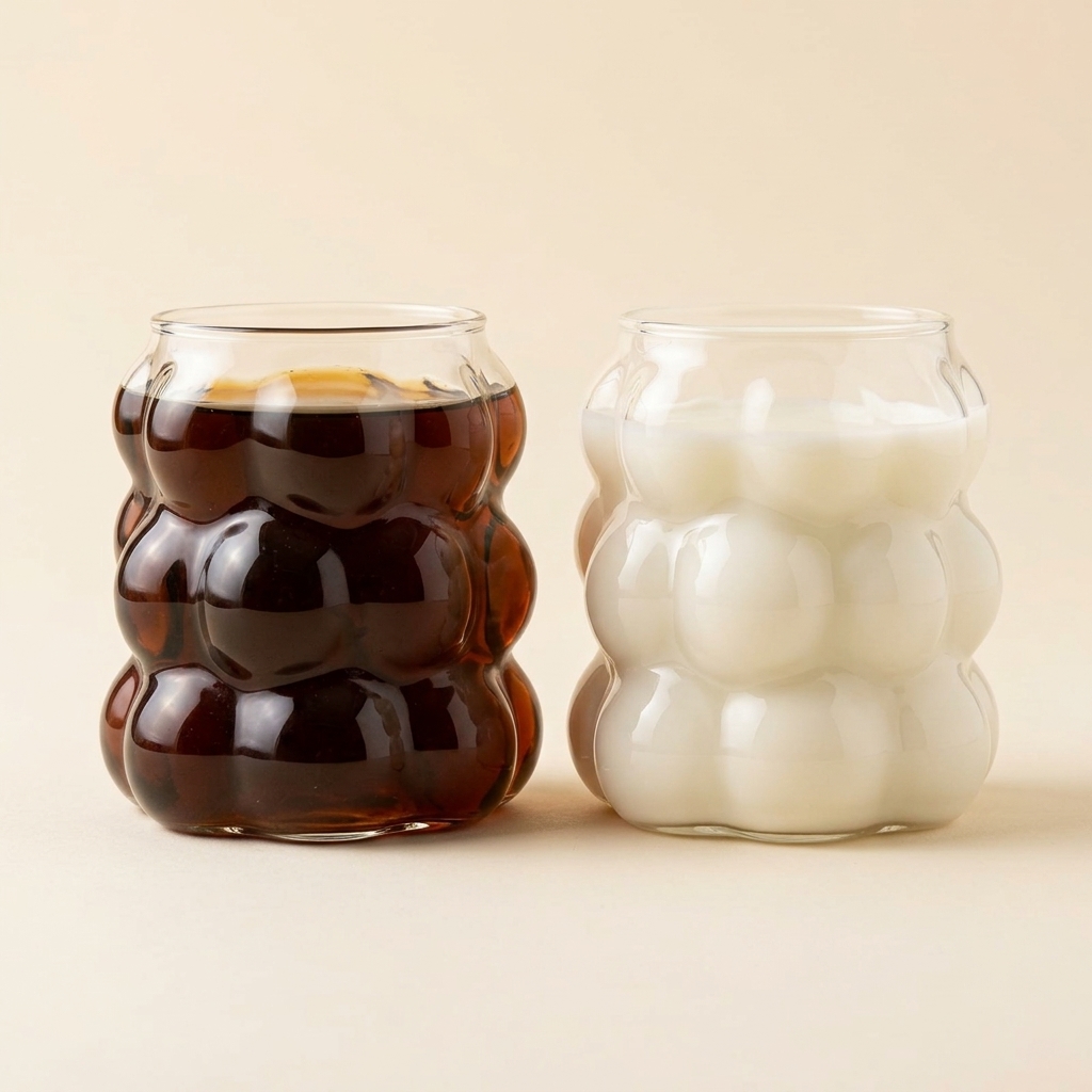 Lot de 2 Verres Ondulés Kira 400 ml - Almina