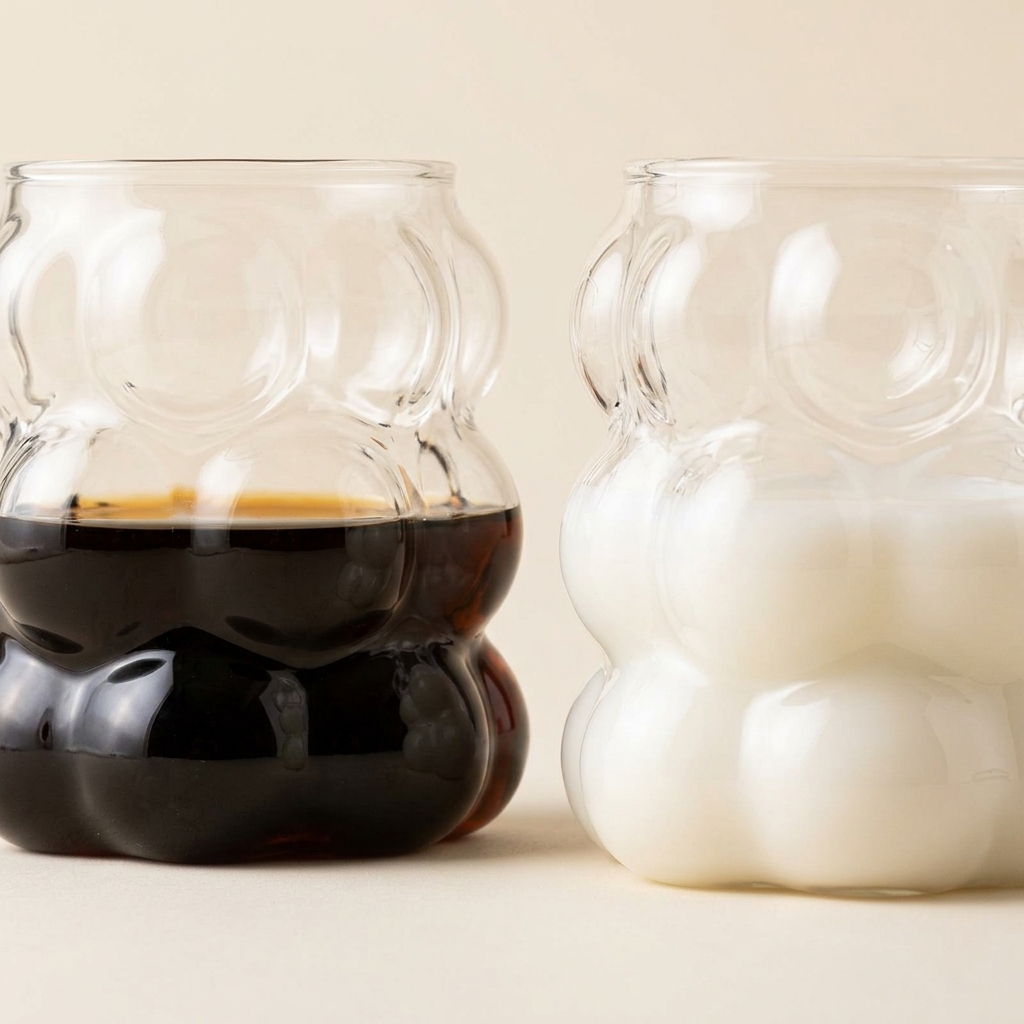 Lot de 2 Verres Ondulés Kira 400 ml - Almina