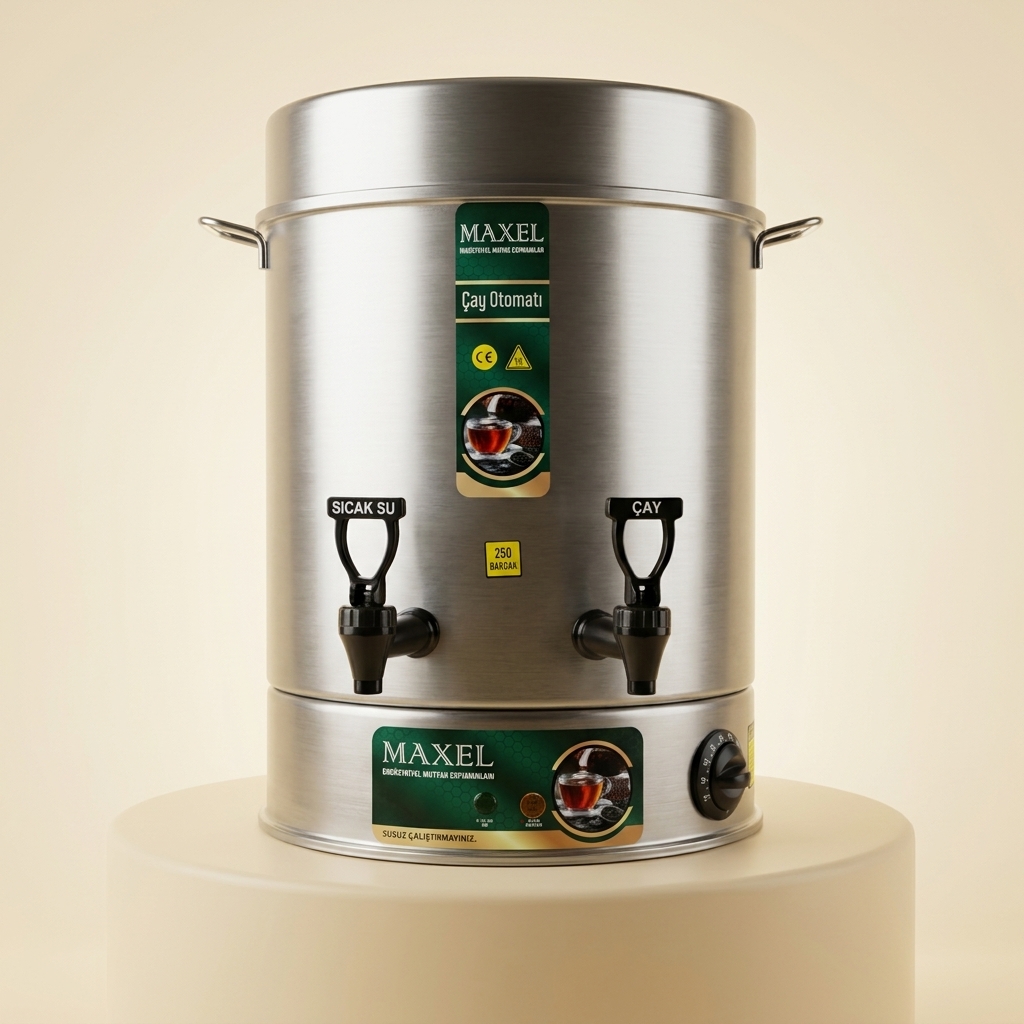 Machine à Thé Électrique Professionnelle en Inox 250 Tasses - Maxel