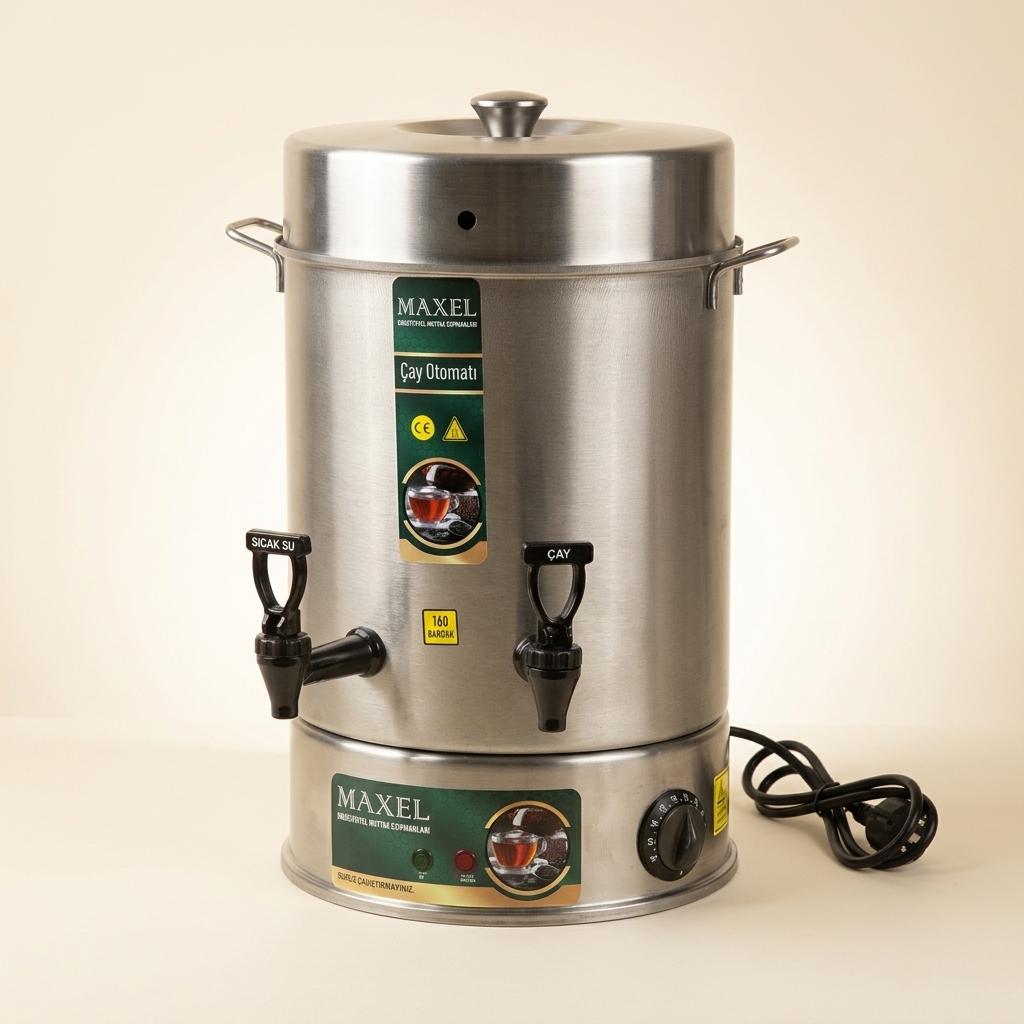 Machine à Thé Électrique en Inox Maxel - 160 Tasses