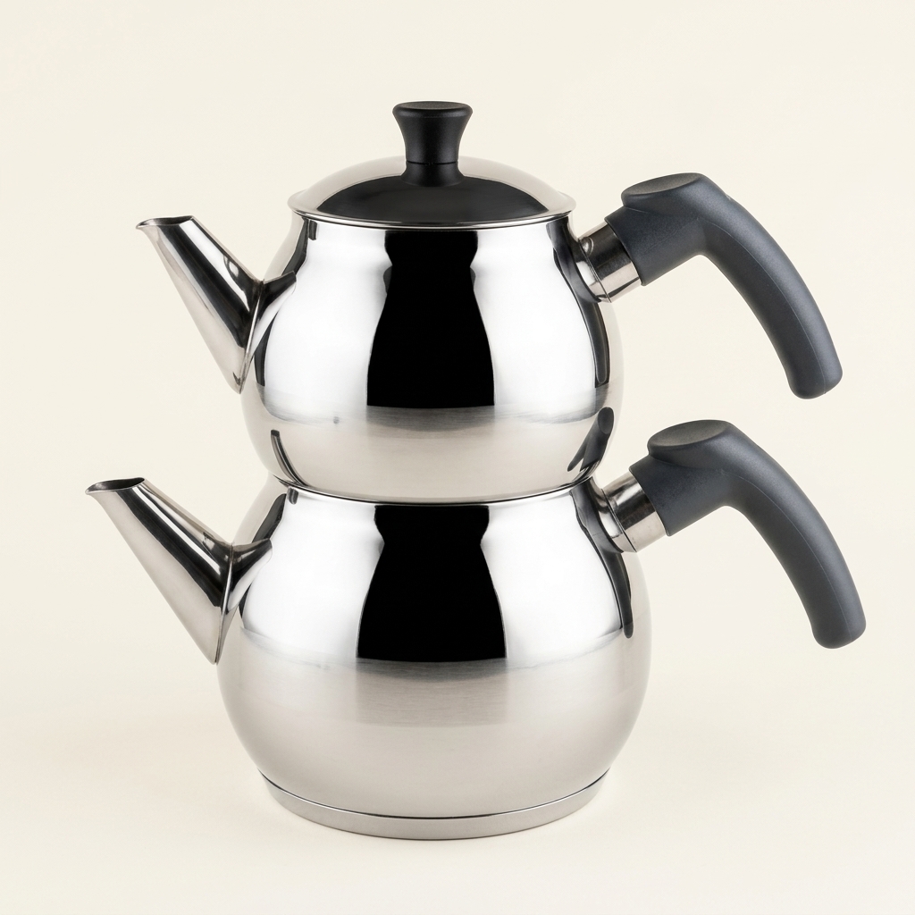 Théière Turque en Inox Weissberg Züleyha - Çaydanlık - Mini