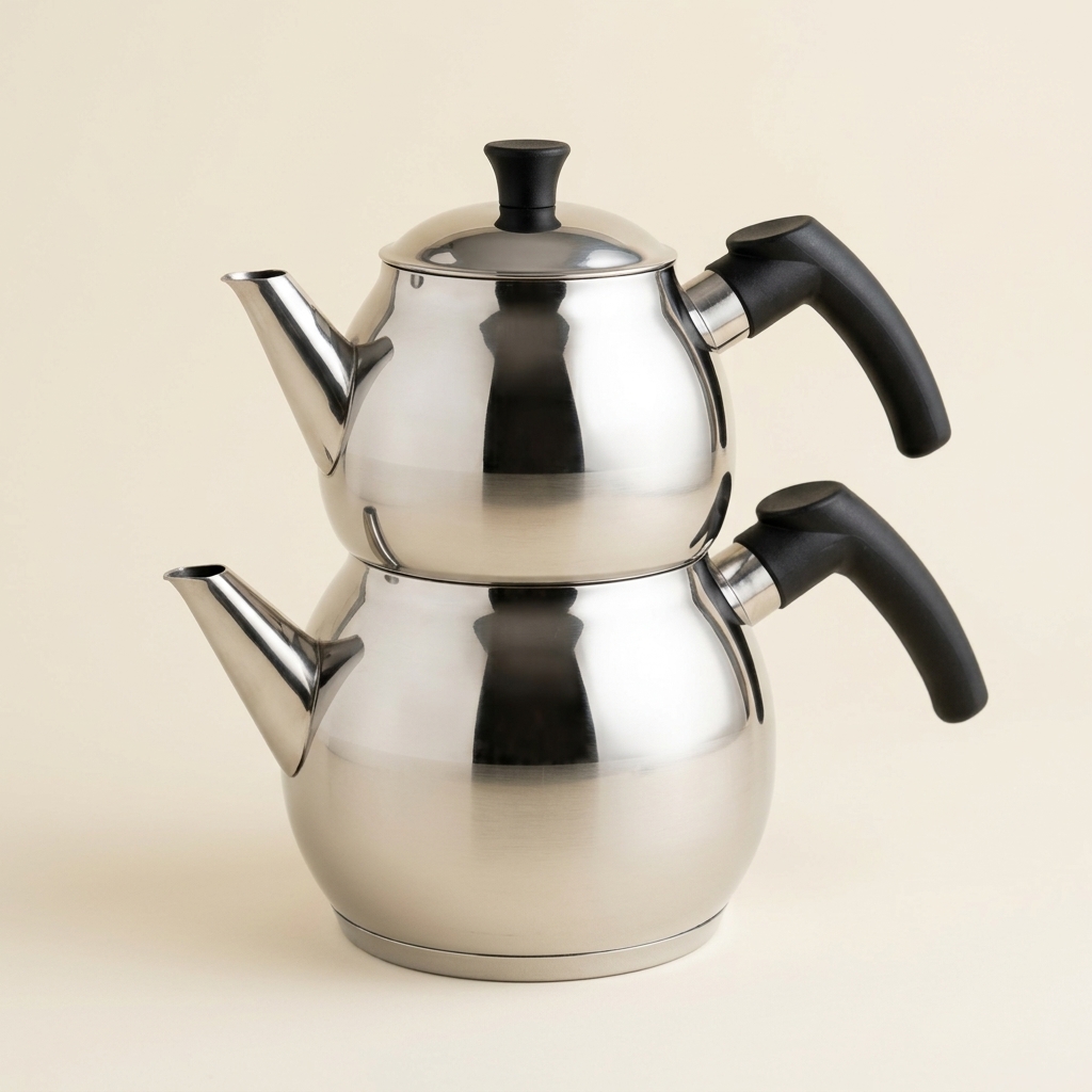 Théière Turque en Inox Weissberg Züleyha - Çaydanlık - Mini