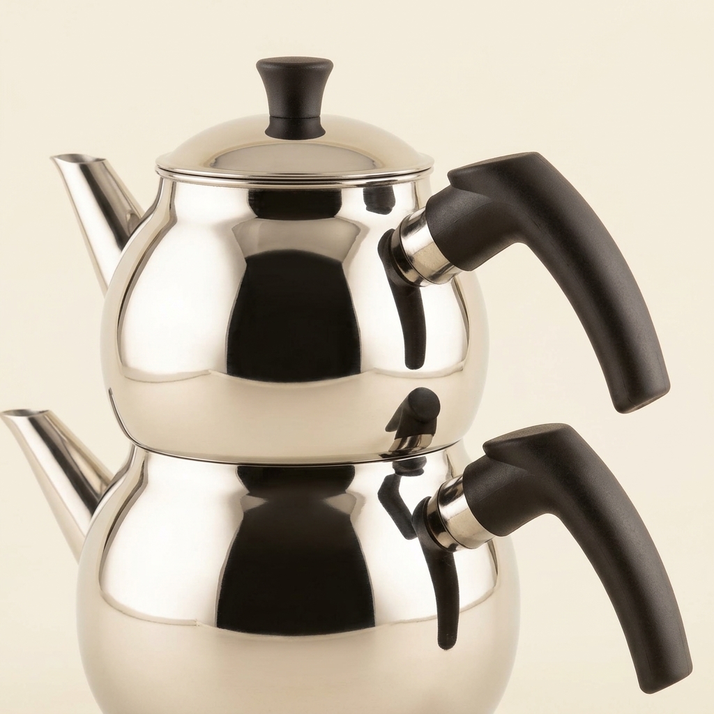 Théière Turque en Inox Weissberg Züleyha - Çaydanlık - Mini