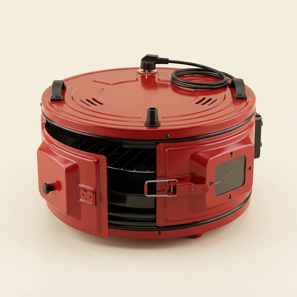 Four Rond Électrique Teffo TFF1005 32 L avec Thermostat - Rouge