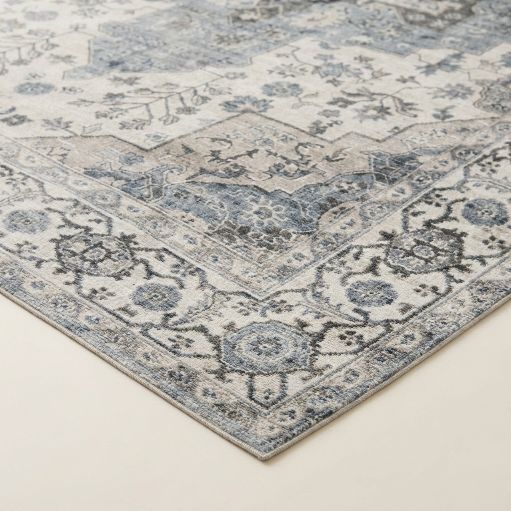 Tapis de Salon Classique Vintage à Motifs Orientaux