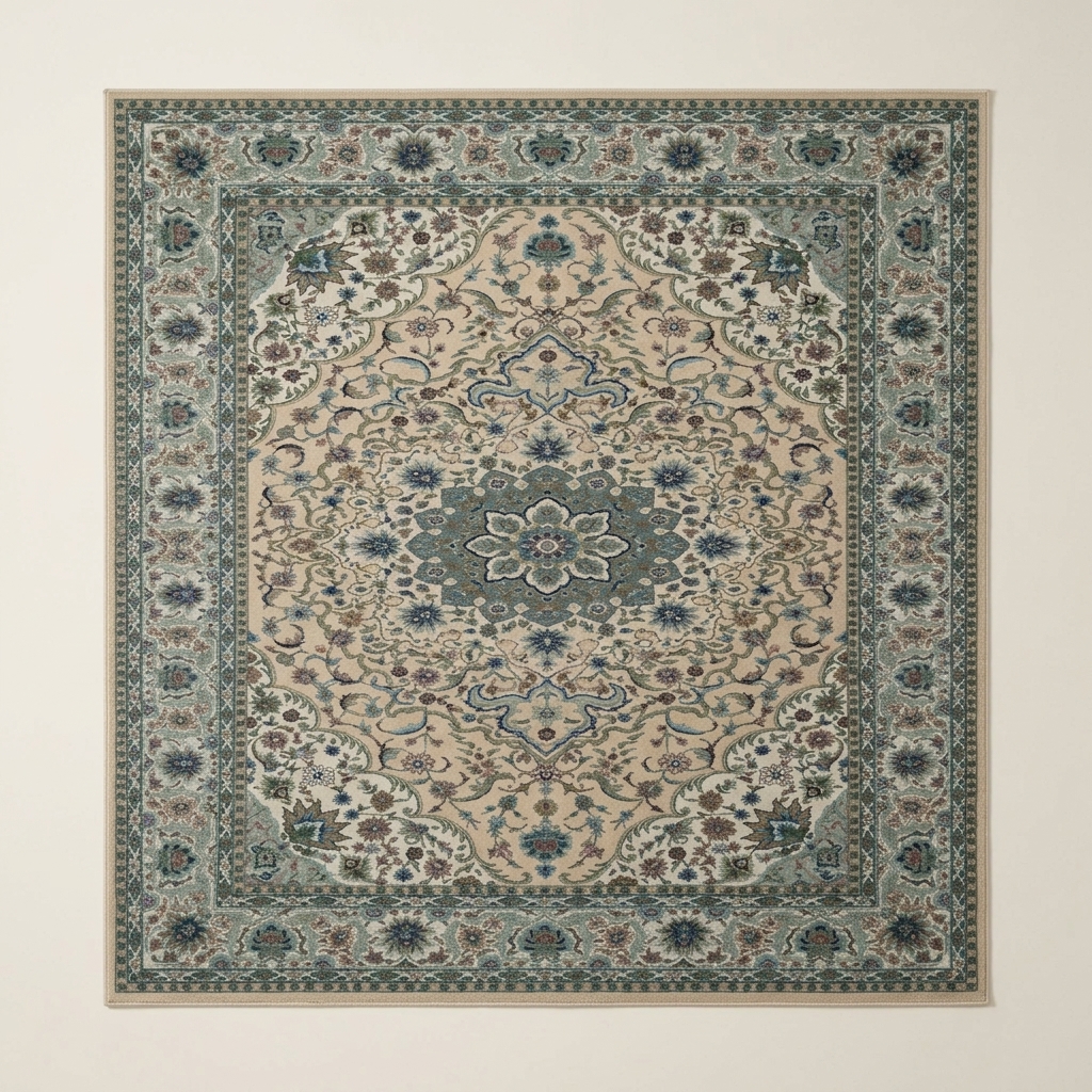 Tapis de Salon Classique aux Motifs Orientaux