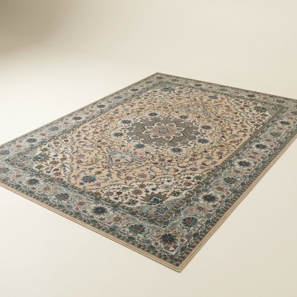 Tapis de Salon Classique aux Motifs Orientaux