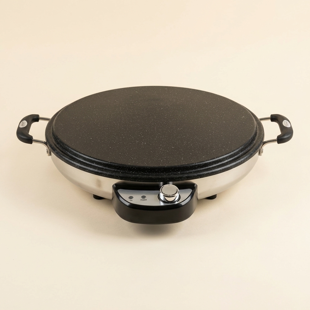 Crêpière Électrique et Appareil à Pain Plat Almina