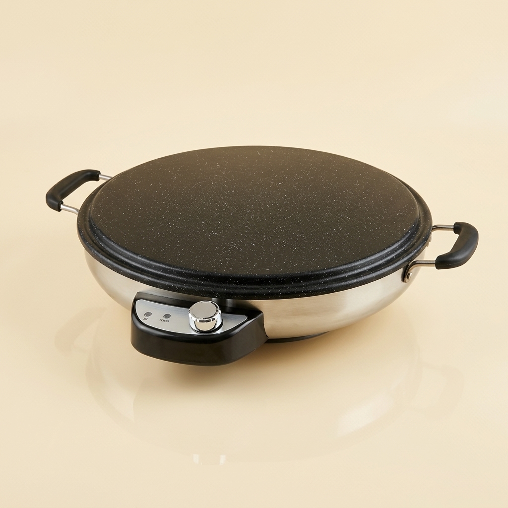 Crêpière Électrique et Appareil à Pain Plat Almina