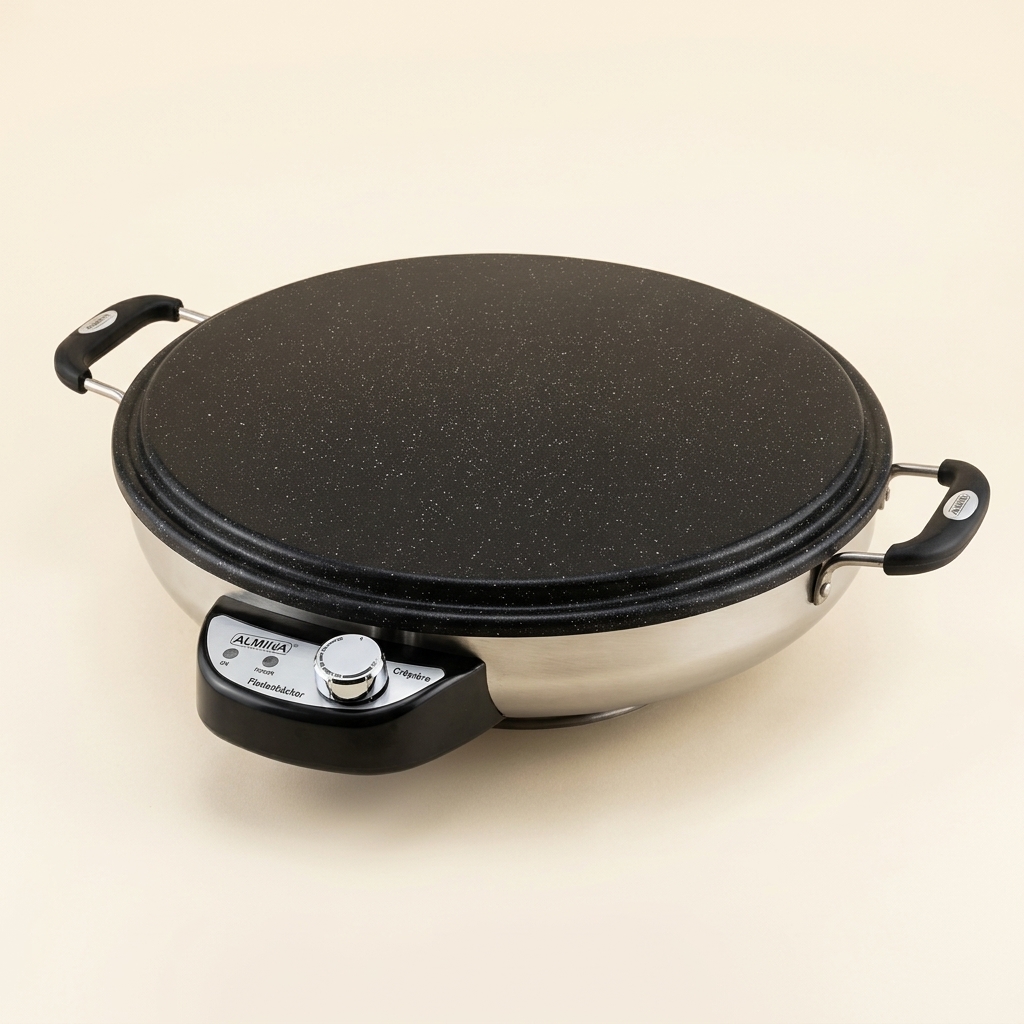 Crêpière Électrique et Appareil à Pain Plat Almina