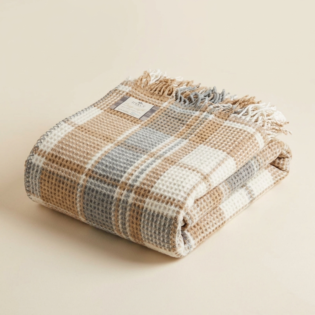 Plaid à carreaux Cozy Life İpekçe Home