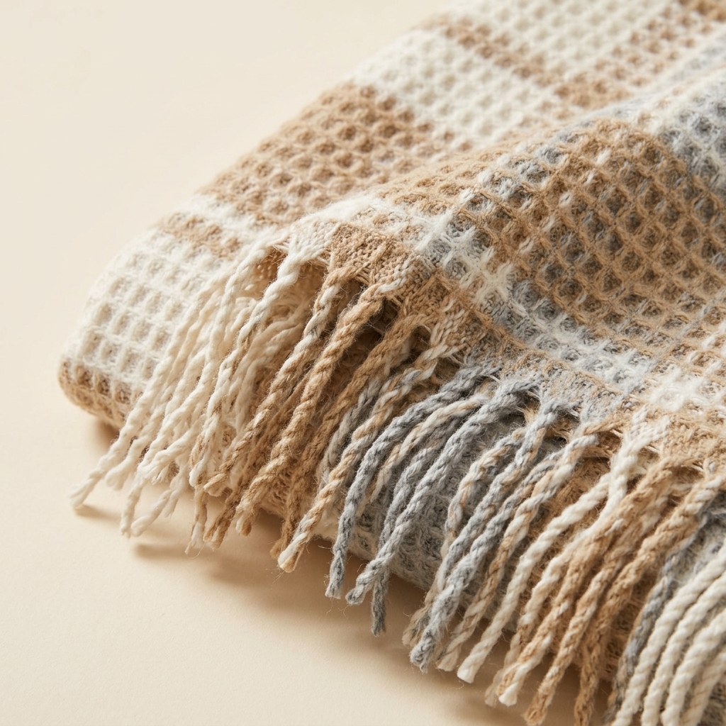 Plaid à carreaux Cozy Life İpekçe Home