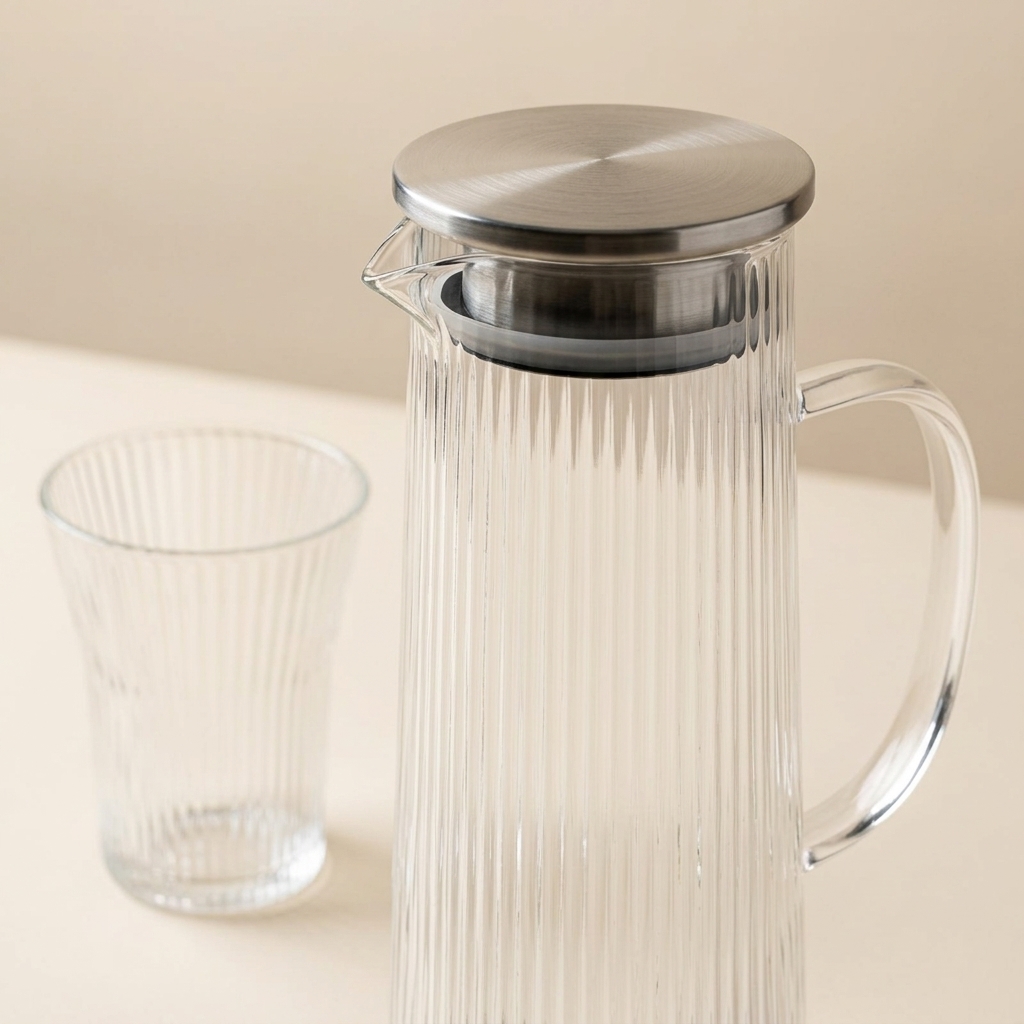 Service à Eau en Verre Côtelé 7 Pièces - Bavary Lines