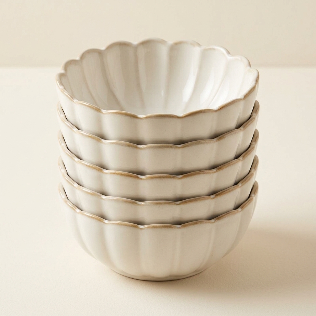 Service de 6 bols en porcelaine Bloomy - Almina
