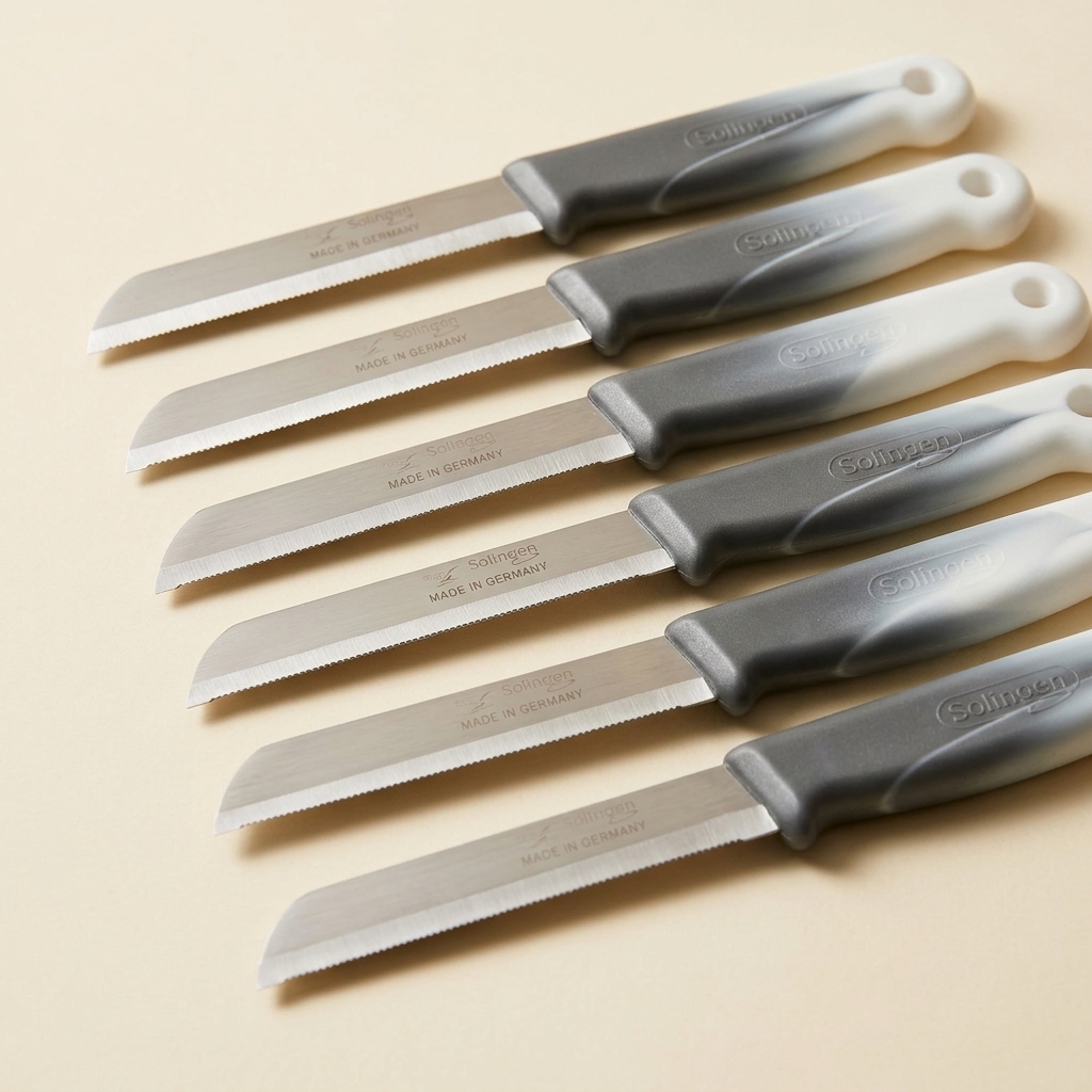 Lot de 6 Couteaux de Cuisine Solingen Dentelés