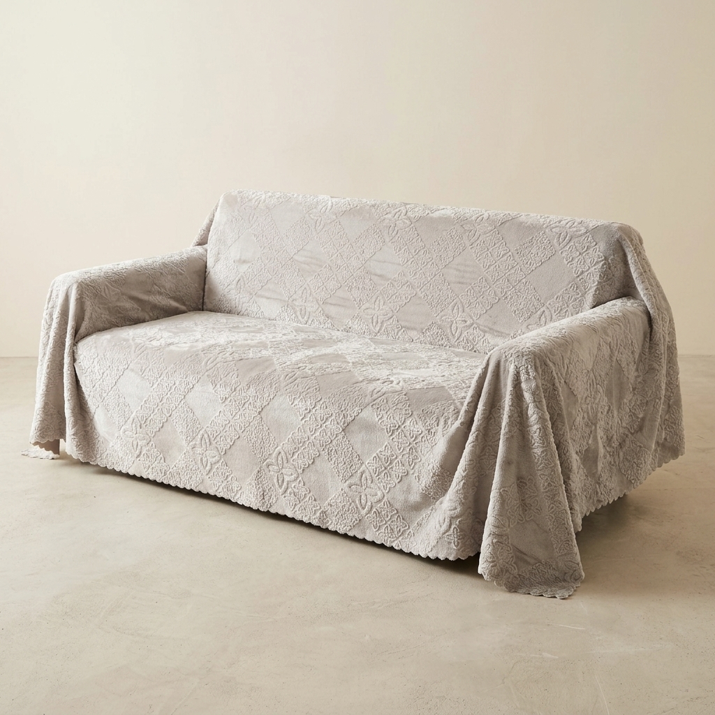 Housse de Canapé Antidérapante Gaufrée 170 x 215 cm