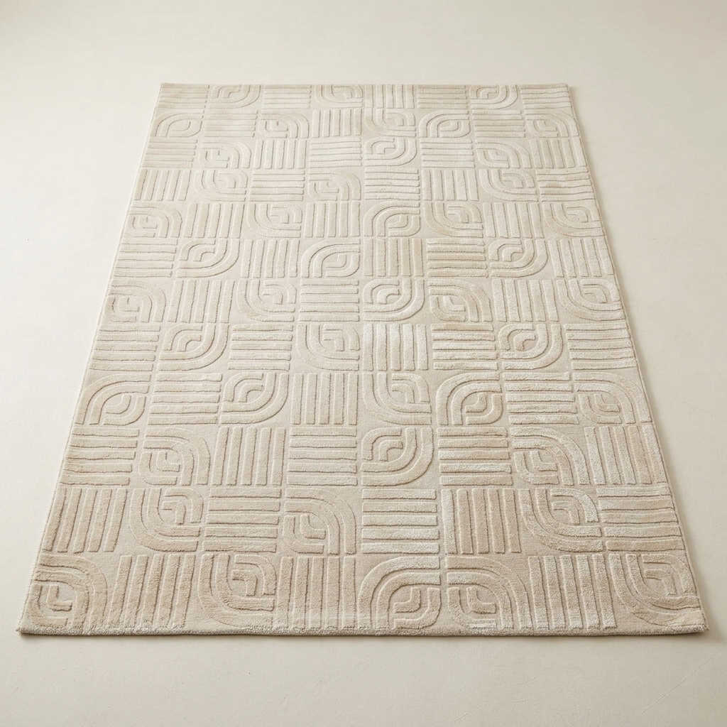 Tapis de Salon Merinos Sign 1998 Crème-Beige 160x230 cm
