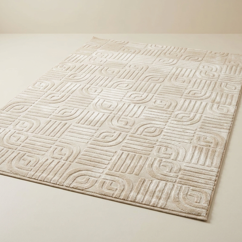 Tapis de Salon Merinos Sign 1998 Crème-Beige 160x230 cm