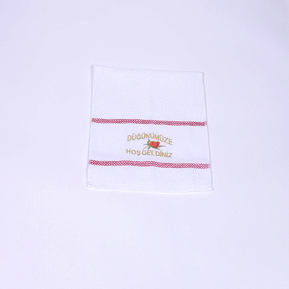 Serviette Düğünümüze Hoşgeldiniz rouge