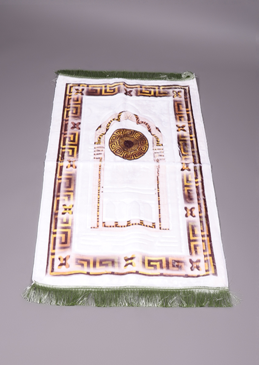 Tapis de prière velours en cuir - marron 
