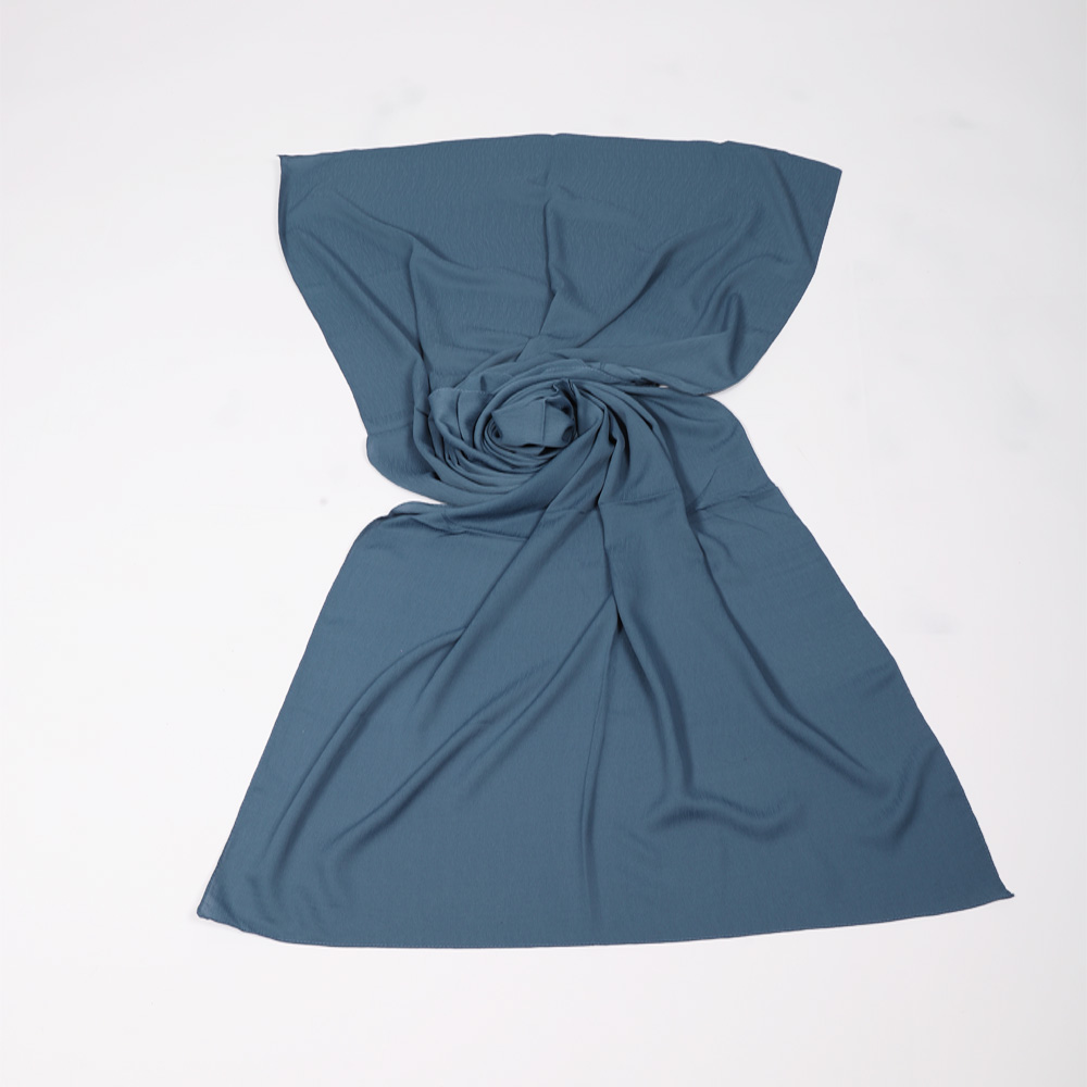 Châle jacquard - bleu