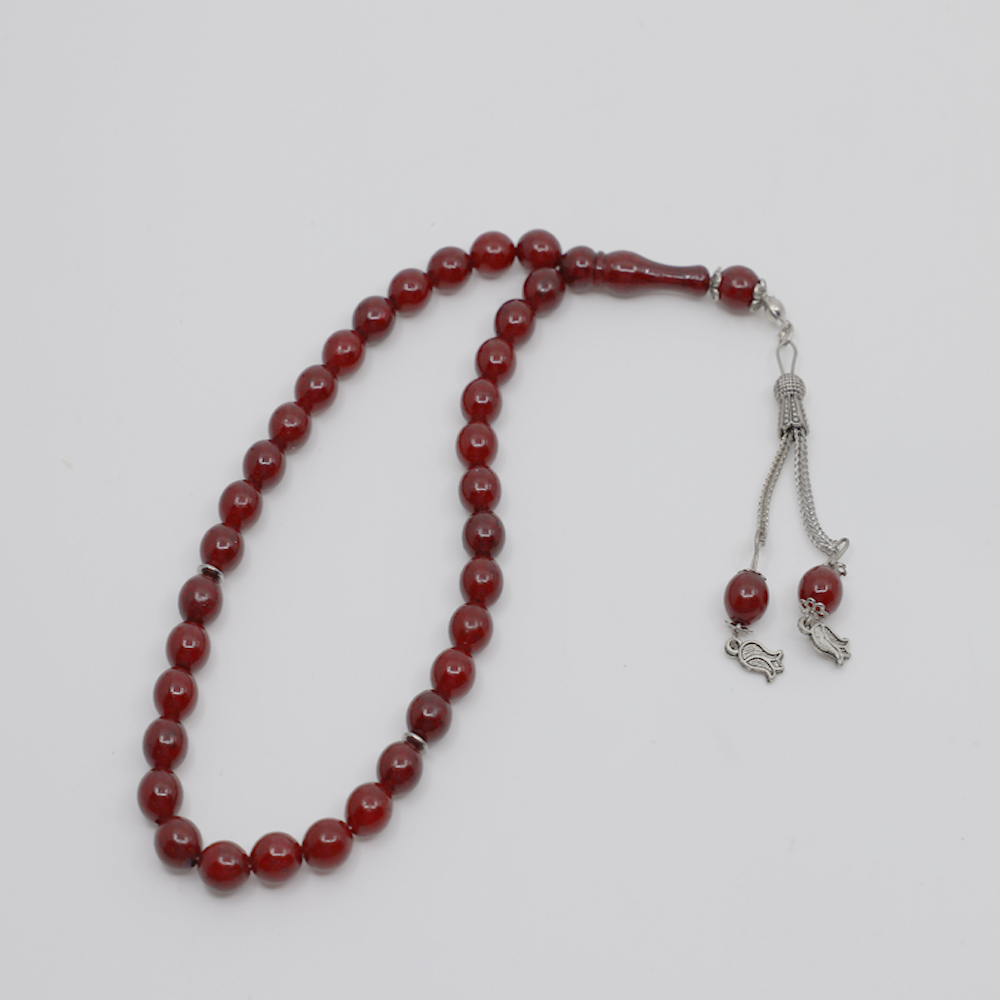 Tasbih perles de prières 33 pièces - bordeaux