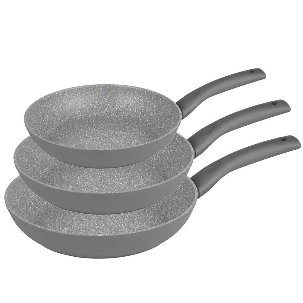 Set de casseroles 3 pièces gris Almina