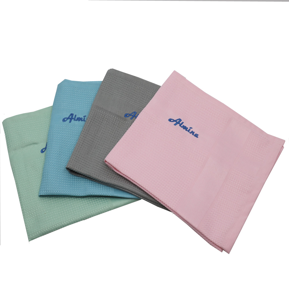 Chiffons de nettoyage à sec Almina Premium Lot de 4 chiffons en microfibre 