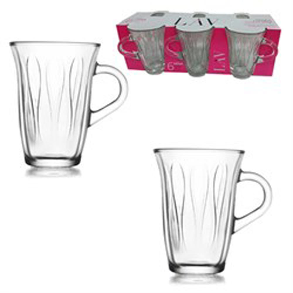Verres à eau 6 pièces avec poignée Lav Mina 