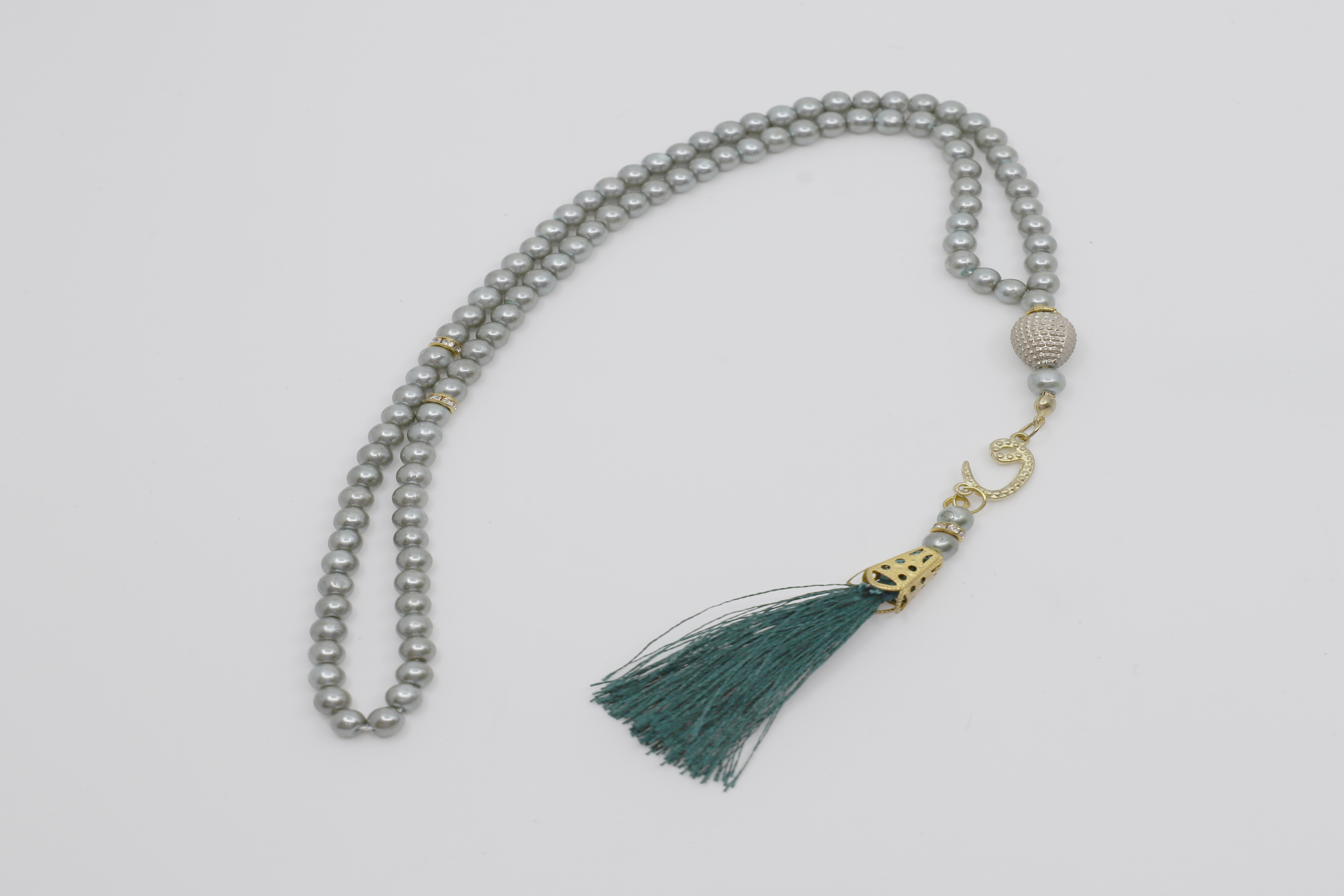 Tasbih à perles 99 pièces - gris