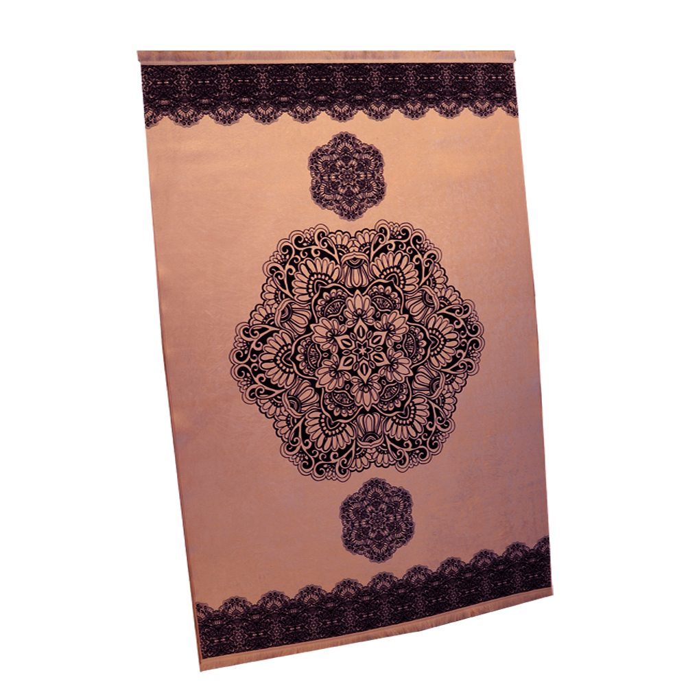 Tapis 160x230cm Rixos lavable antidérapant noir/rose X-0075